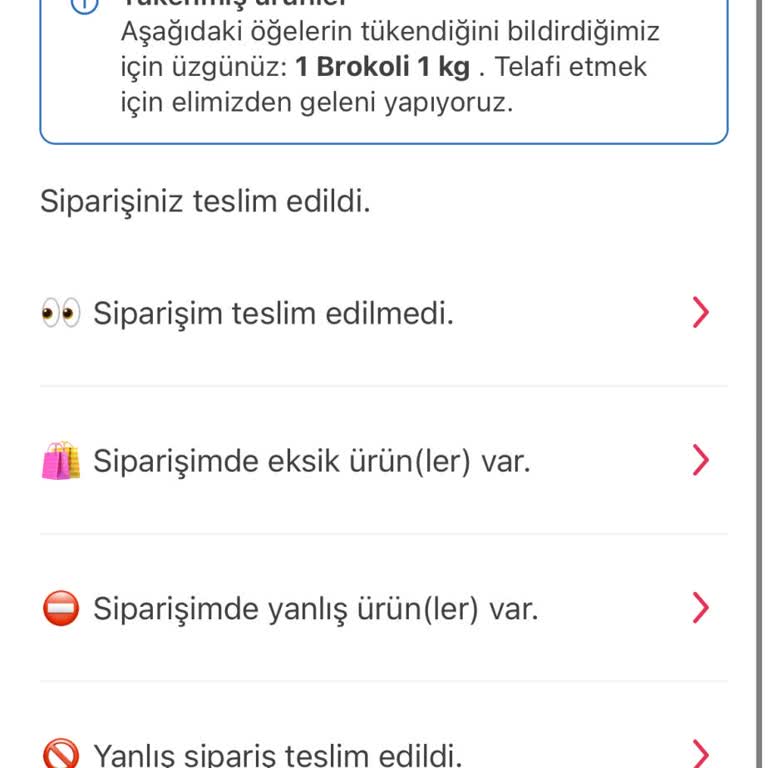 Eksik Ürün Ve Kötü Stok Yönetimi Nedeniyle Mağduriyet Yaşadım