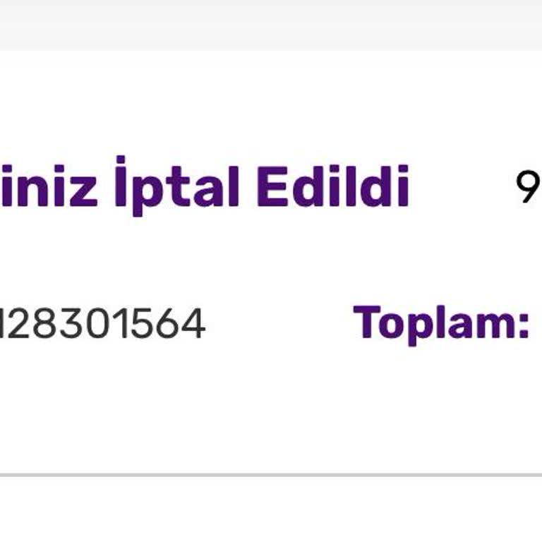 İptal Edilen Siparişlerimin Para İadesi Yapılmadı