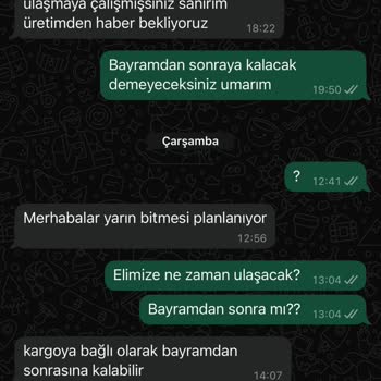 Sipariş Sonrası İletişim Eksikliği Ve Gecikme Yaşadım