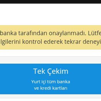 Ziraat Bankası Kartımla Bakiye Yüklerken Sürekli Hata Alıyorum