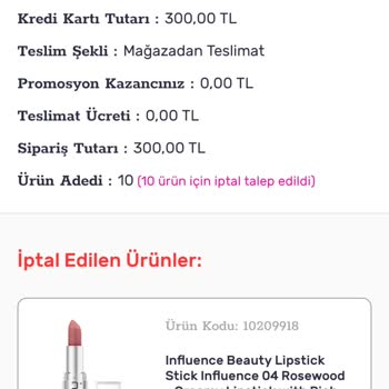 Kampanyadan Aldığım 16 Ürün İptal Edildi, Mağduriyetim Giderilmeli