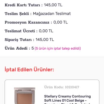 Kampanyadan Aldığım 16 Ürün İptal Edildi, Mağduriyetim Giderilmeli