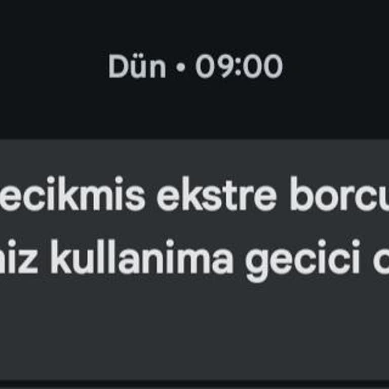 Kredi Kartı Borcu Nedeniyle Harçlık Avansım Halen Kullanılamıyor