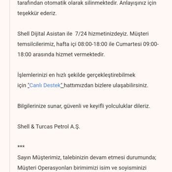 Shell Smart Club Puanlarının Keyfi Ve Bilgilendirmesiz Şekilde Silinmesi