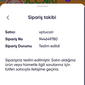 Teslim Edilmeden Teslim Edildi Görünen Siparişle Mağdur Oldum
