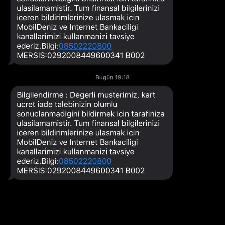 Kullanılmayan Karta 995 TL Aidat Ve 3 Kez Reddedilen İade Talebi