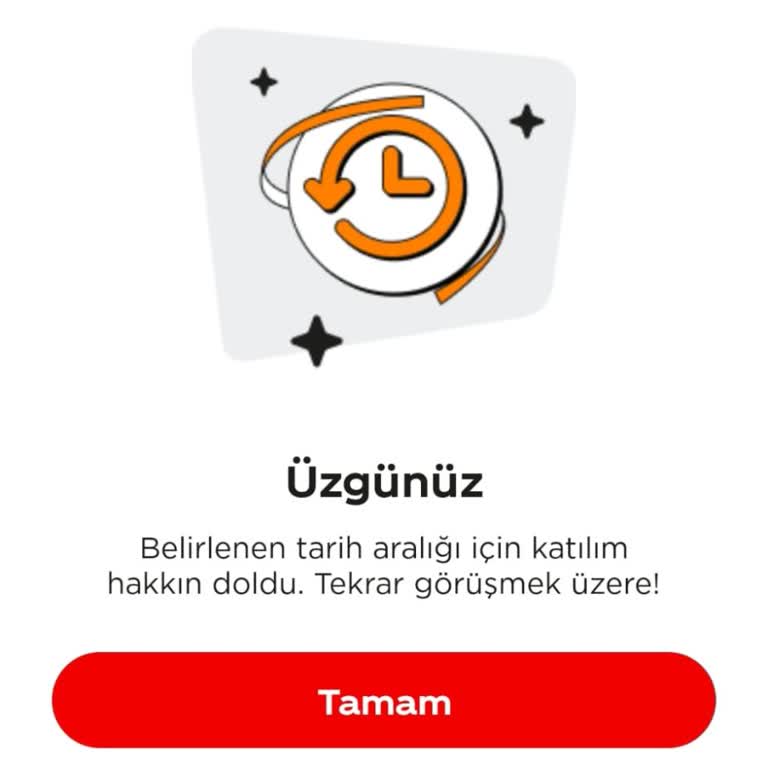 Kampanya Kod Girişi Limiti Hakkında Bilgilendirme Eksikliği