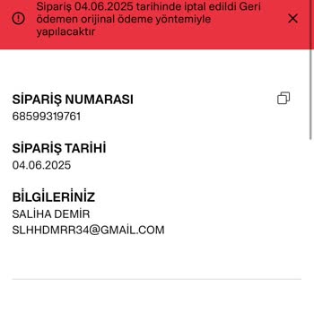 Sebepsiz Sipariş İptali Nedeniyle Yaşanan Mağduriyet
