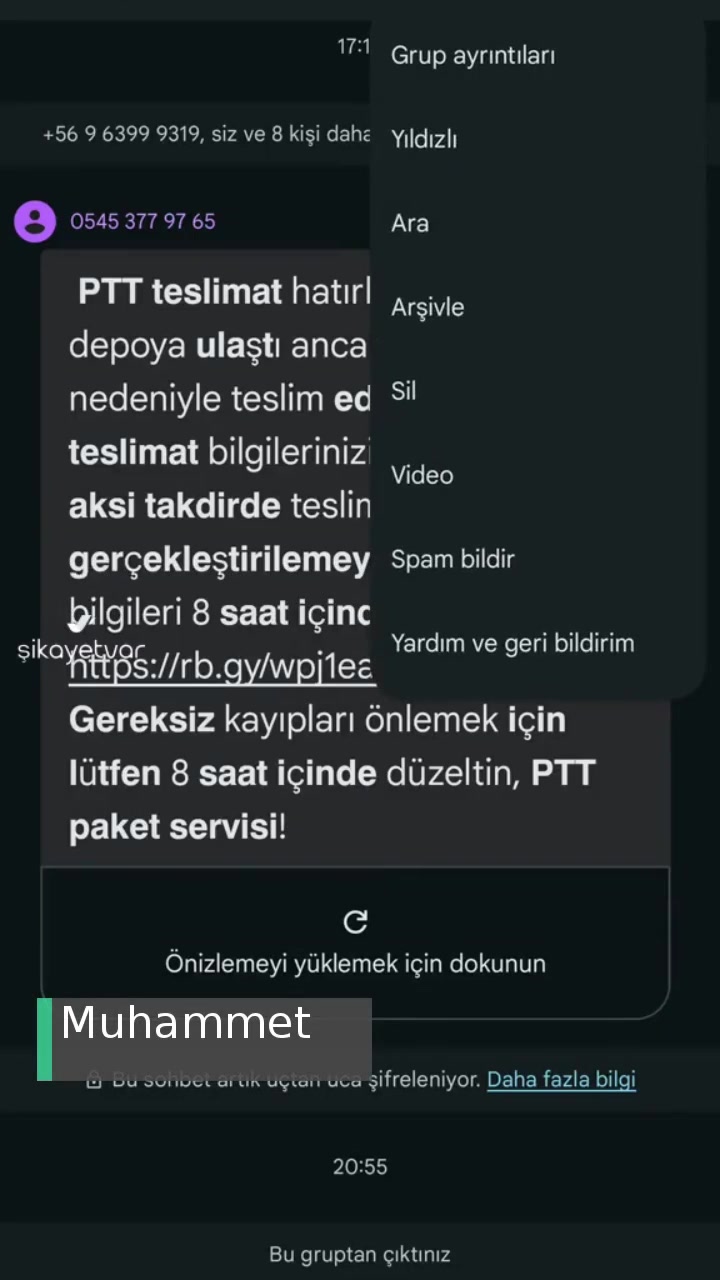 Sahte Mesaj videonun kapak resmi