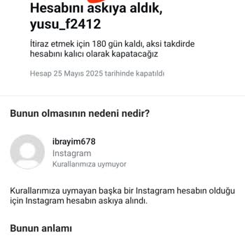 Haksız Hesap Kapatmasına Acil Çözüm Arıyorum