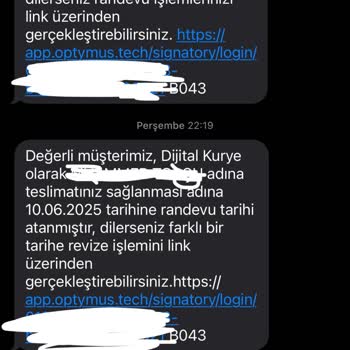 Dijital Kurye Nedeniyle Hattım Teslim Edilmedi, Bilgilendirme Yapılmadı