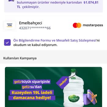 Getir Büyük Kampanya Hediyesi Sistemde Görünmüyor