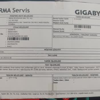 Arızalı Ekran Kartı İçin 5 Aydır Çözüm Bulunmuyor