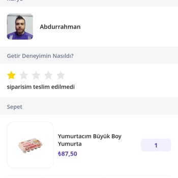 Teslim Edilmeyen Siparişe Mantıksız Bahaneler!