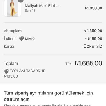 Sipariş Edilen Elbisenin Görselden Farklı Ve Kalitesiz Gelmesi