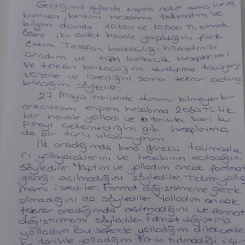 Hesabımdan Bilgim Dışında Yapılan Havale İşlemleri Ve Yetersiz Güvenlik Süreci