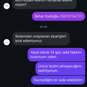 İndirimli Ürünlerde İade Hakkımın Reddedilmesi Ve İletişimsizlik Mağduriyetim