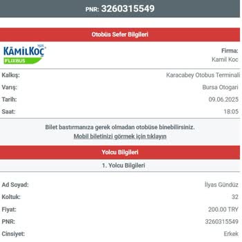 Otobüs Gecikmesi Nedeniyle Mağduriyet Ve Bilet Ücreti Talebi