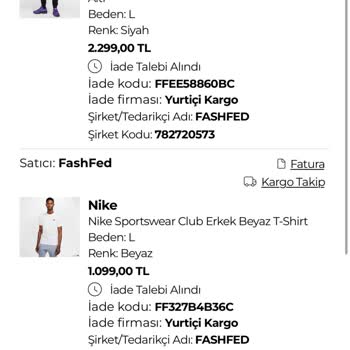 Perakende Mağazalarından Yapılan İadelerin Gerçekleşmemesi Hakkında Şikayet