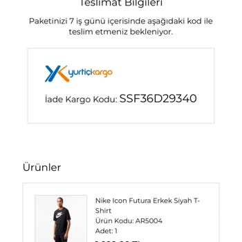 Perakende Mağazalarından Yapılan İadelerin Gerçekleşmemesi Hakkında Şikayet