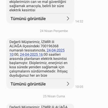 Sürekli Elektrik Kesintileri Ve Fatura Problemleri Nedeniyle Memnuniyetsizlik