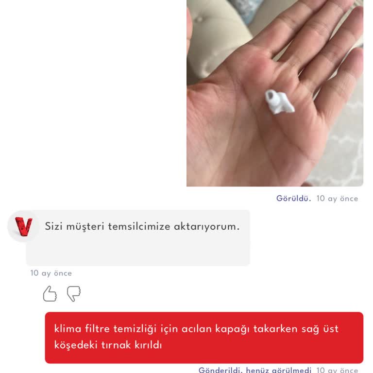 Vestel Klima Kapağı Kırıldı Bir Yıldır Çözüm Yok