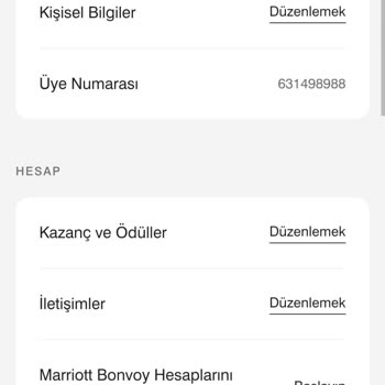 Marriott Bonvoy Kabul Etmediğim Bir Üyelik