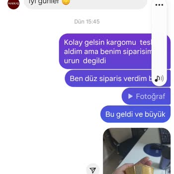 Sipariş Verdiğim Takı Yanlış Gönderildi, İletişim Kurulamıyor Ve Engellendim