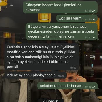 Njoy Sports Club (Bodrum) Paramızın İadesini Yapmıyor