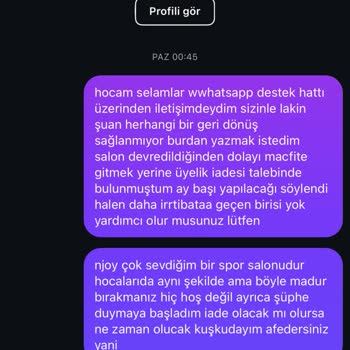 Njoy Sports Club (Bodrum) Paramızın İadesini Yapmıyor