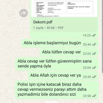 Aldığım Hizmette Güvenimi Sarsan Davranışlar