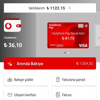 Yatırılan Para Vodafone Pay Cüzdanıma Geçmedi