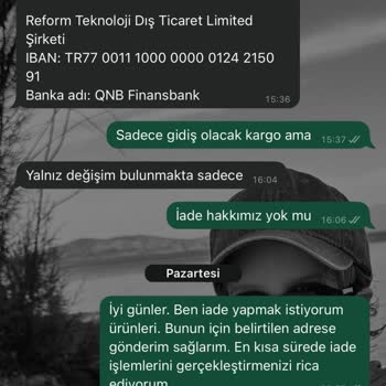 İade Talebinde Sorun Ve Saygısız Davranışlarla Karşılaştım