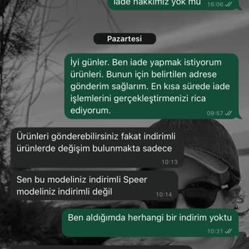 İade Talebinde Sorun Ve Saygısız Davranışlarla Karşılaştım
