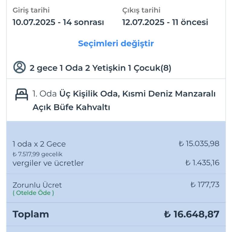 Rezervasyon Hatası Sonrası Para İadesi Yapılmadı Ve Destek Alamadım