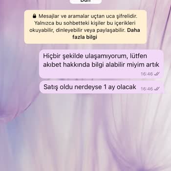 Sipariş Verdim, Ürünüm Gönderilmiyor Ve İletişim Kurulamıyor