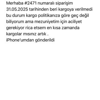 Teslimat Bilgisi Eksikliği Ve İletişim Sorunu Mezuniyet Elbisesi Siparişimde Hayal Kırıklığı Yarattı