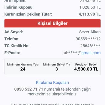 Obilet Araç Kiralama Sonrası Hem Araçsız Hem Parasız Kaldık