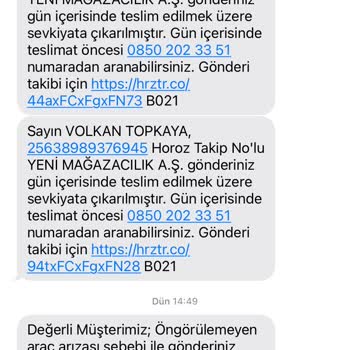 A101den Alınan TVnin Teslimatında Horoz Lojistik Mağduriyeti