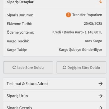 Siparişim Uzun Süredir Teslim Edilmedi, Kargo Bilgisi Yok