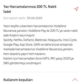 VodafonePay Kampanya İadeleri Zamanında Yapılmıyor, Mağdur Edildim