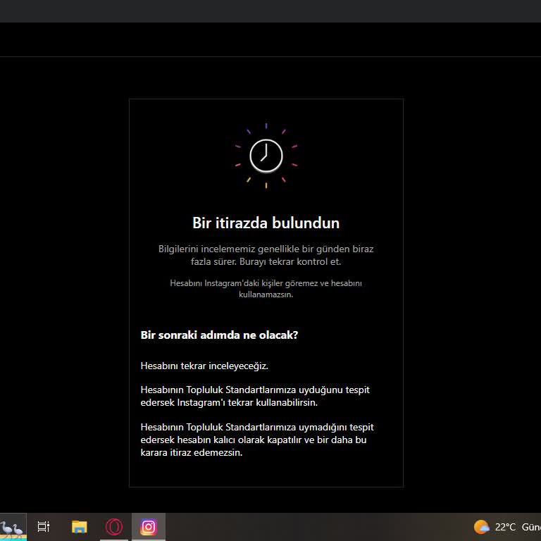 Instagram Hesabım Uyarı Olmadan Kapatıldı, Açılması Ve Sebebinin Bildirilmesini Talep Ediyorum