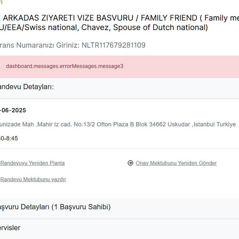 VFS Global Randevu Tarihi Değiştirilemiyor: Sürekli Sistem Hatası