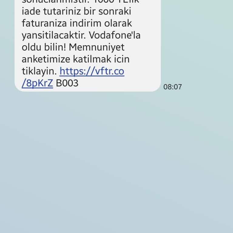 Fatura Aşımı Ve Sürekli Gelen Bildirimlerden Şikayetçiyim