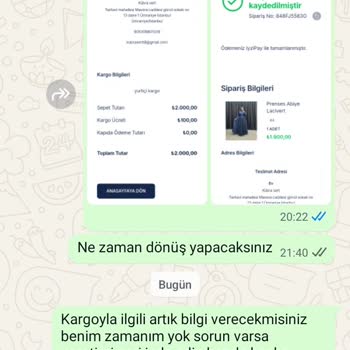 Paramı Alamadım, Hiçbir Şekilde Dönüş Yapılmıyor