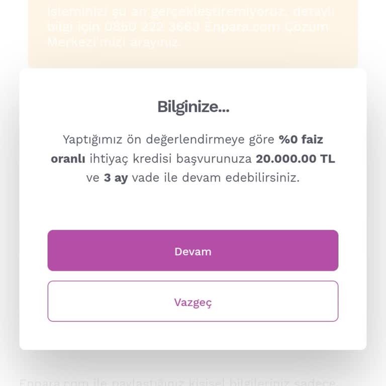 Enpara'nın Sıfır Faizli Kredi Reklamı Gerçeği Yansıtmıyor!
