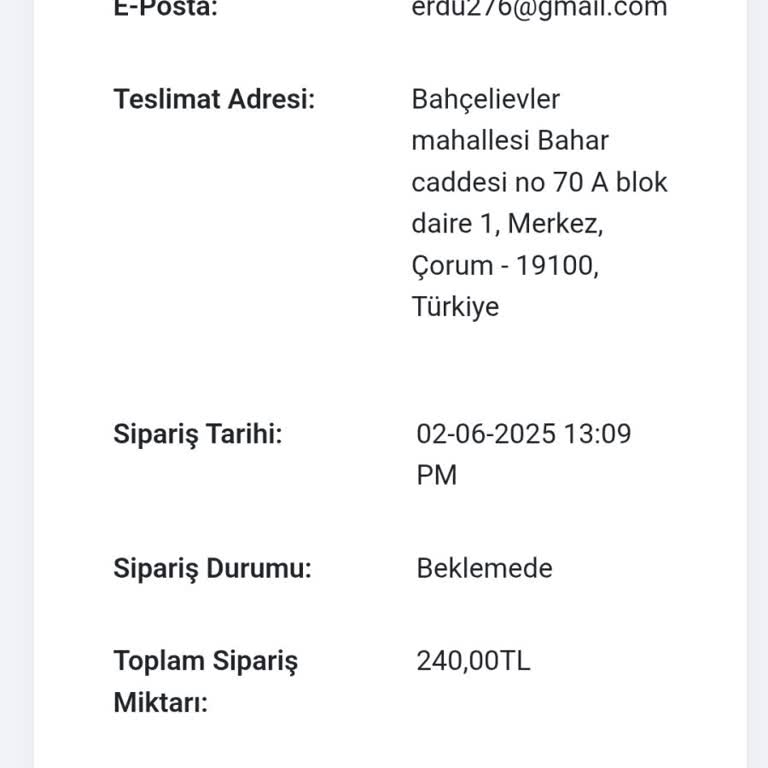ODTÜ'den Alınan Ürünler Teslim Edilmiyor İade Seçeneği Yok