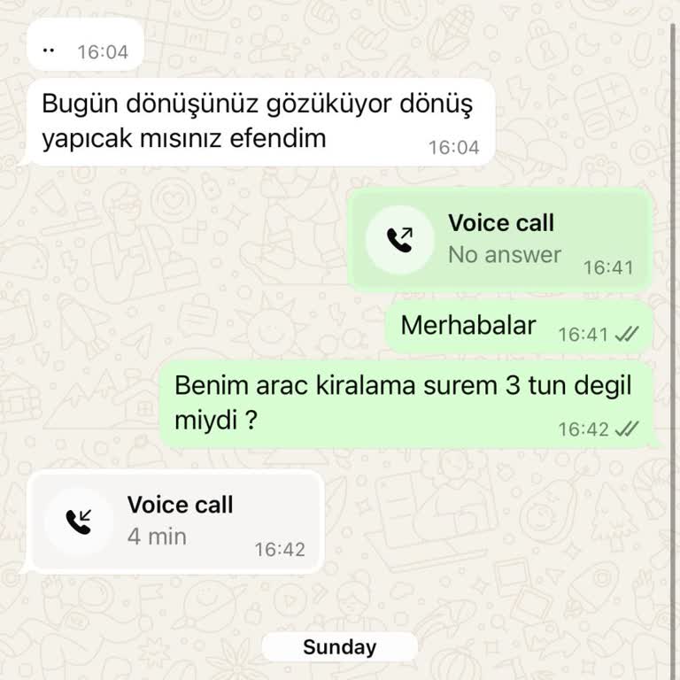 Araç Kiralama Sürecinde Yaşanan İletişim Ve Ödeme Sorunları