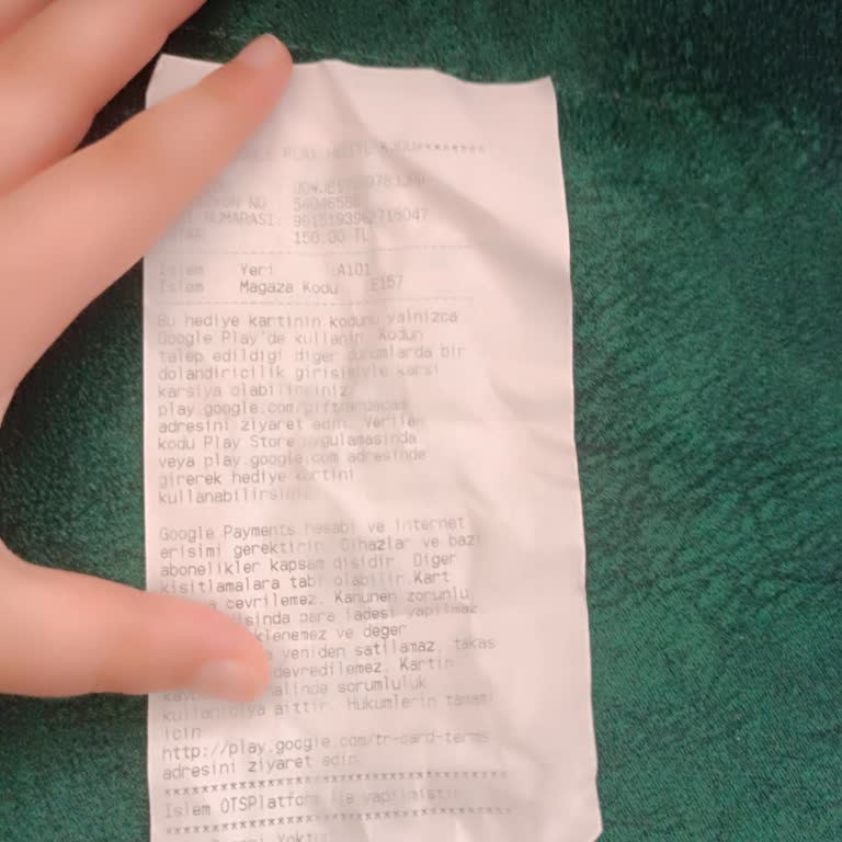 A101'den Satın Aldığım Play Kodu Çalışmıyor, İade Yapılmadı