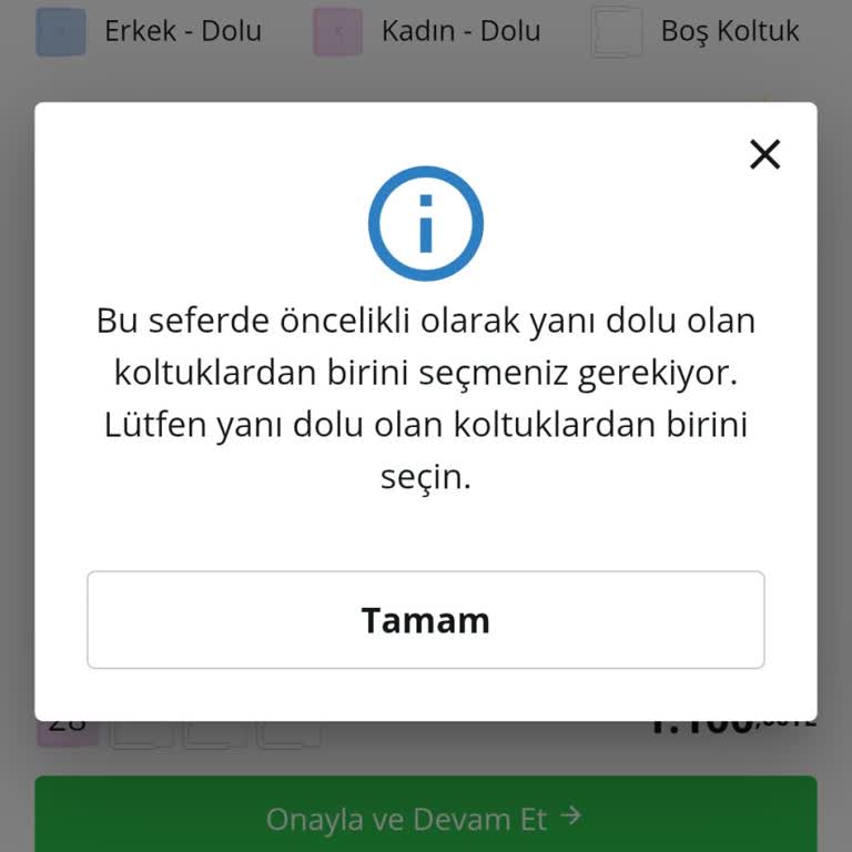 Koltuk Seçme Özgürlüğümün Kısıtlanması Yolculuk Hakkıma Engel